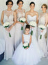 Lavender Mermaid Jewel Sweep Train Bridesmaid Dress with Appliques LBQB0017